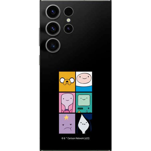 Adult Swim Adventure Time Character Tiles Galaxy S25 Ultra Skin